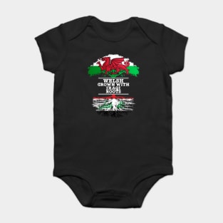 Welsh Grown With Iraqi Roots - Gift for Iraqi With Roots From Iraq Baby Bodysuit